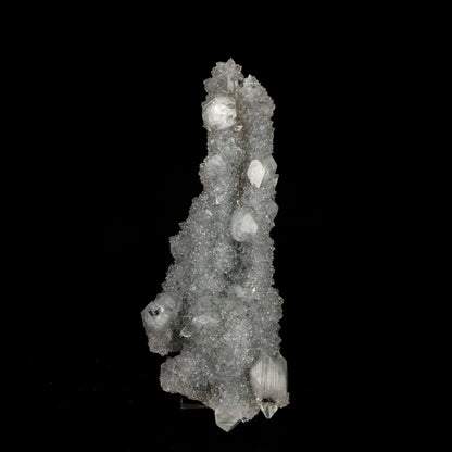 Apophyllite on MM Quartz Natural Mineral Specimen # B 6384