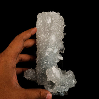 Apophyllite with Coated Calcite Natural Mineral Specimen # B 6618