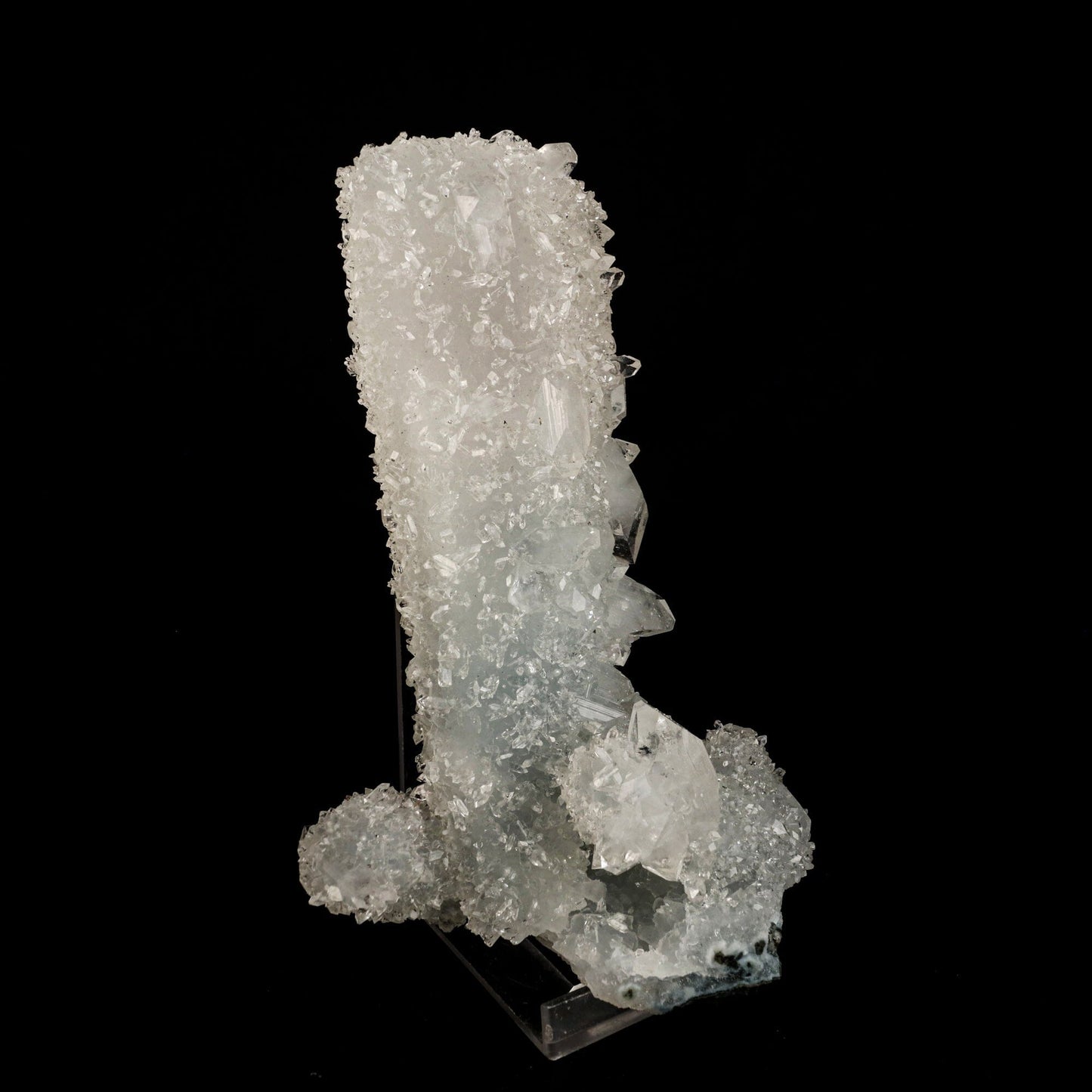 Apophyllite with Coated Calcite Natural Mineral Specimen # B 6618