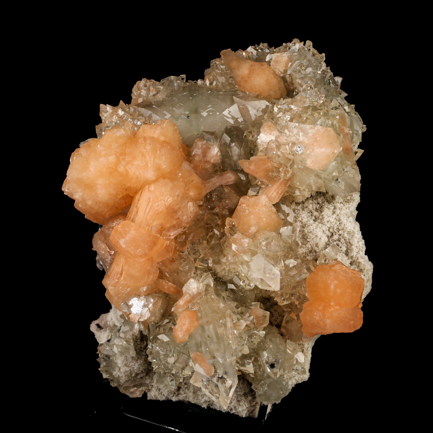 Apophyllite with Stilbite Natural Mineral Specimen # B 6465