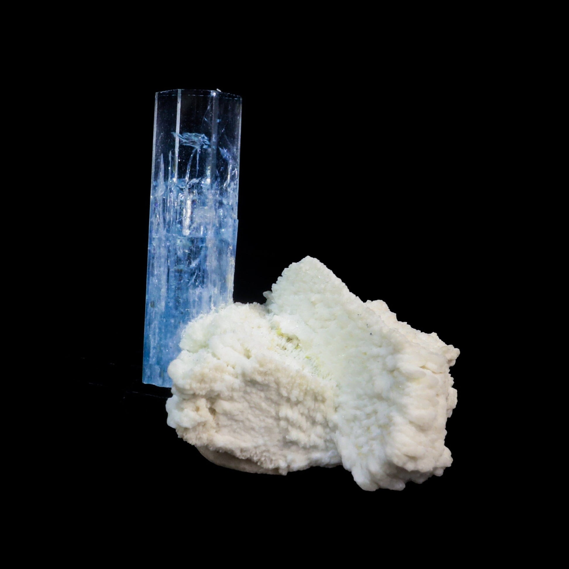 Aquamarine with Feldspar Natural Mineral Specimen, Default Title at Stemcell Science Shop
