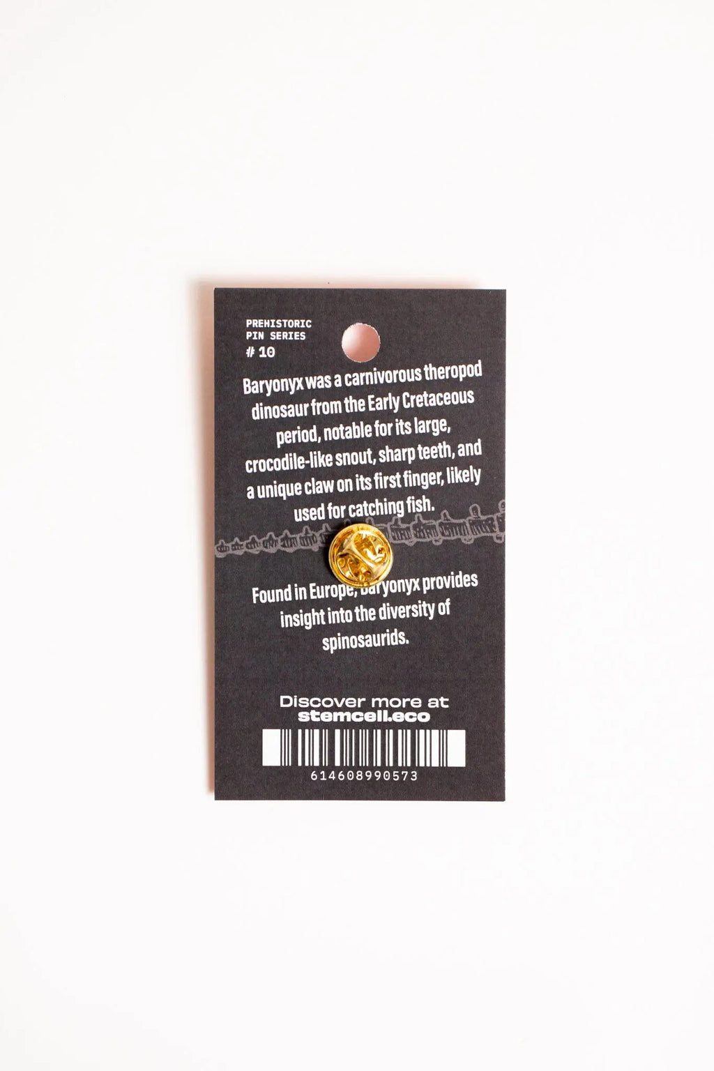 Baryonyx Enamel Pin (Baryonyx walkeri), Default Title at Stemcell Science Shop