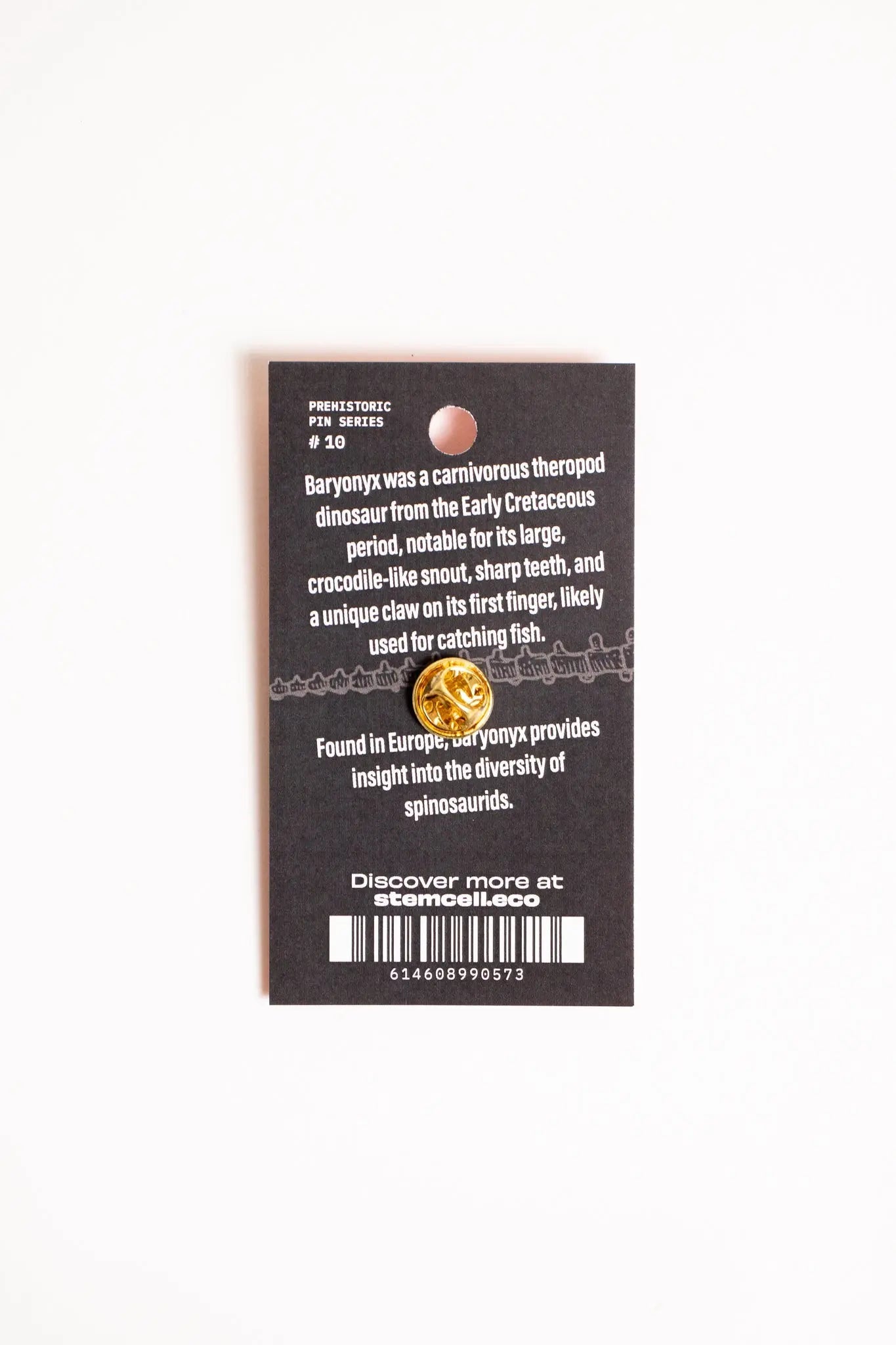 Baryonyx Enamel Pin (Baryonyx walkeri), Default Title at Stemcell Science Shop