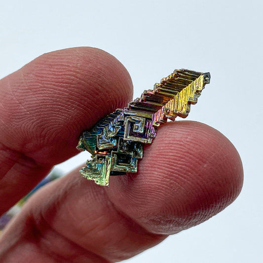 Bismuth Crystal with Iridescent Oxide