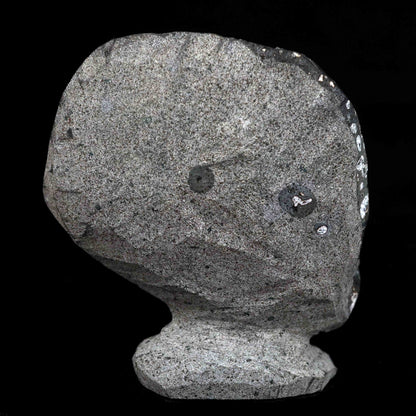 Black Sparkling Chalcedony Geode Natural Mineral Specimen  # B 4629