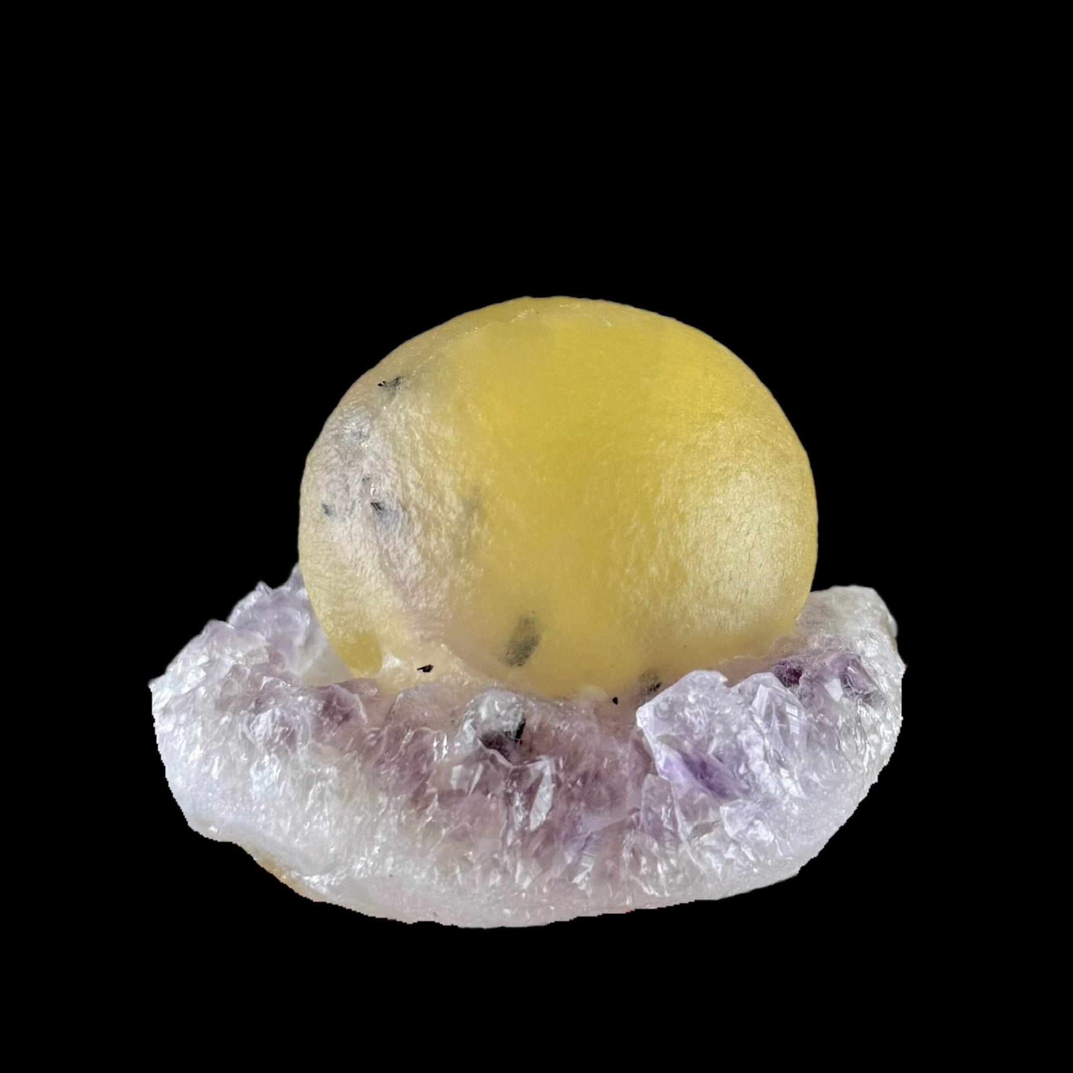 Botryoidal Fluorite on Amethyst | SELF STANDING | High Quality Mineral | Indian Minerals | Superb Minerals | Collectors Piece