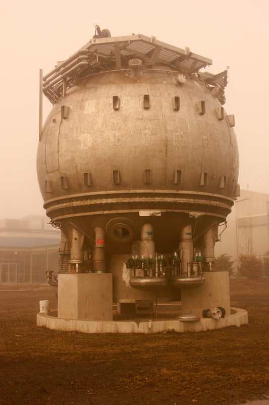 Fermilab Bubble Chamber Particle Collision Artifact