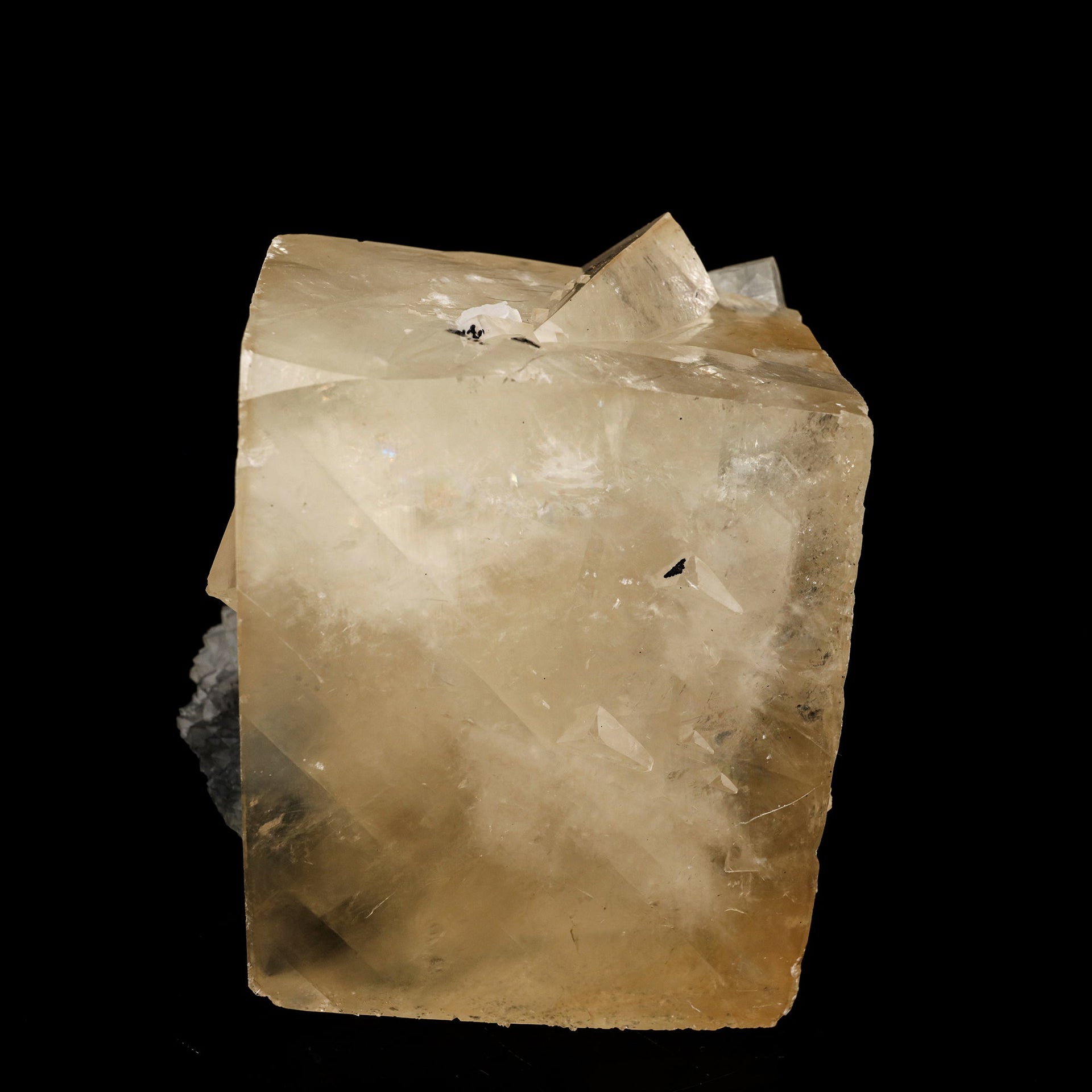Calcite Cube with MM Quartz Natural Mineral Specimen # B 6237