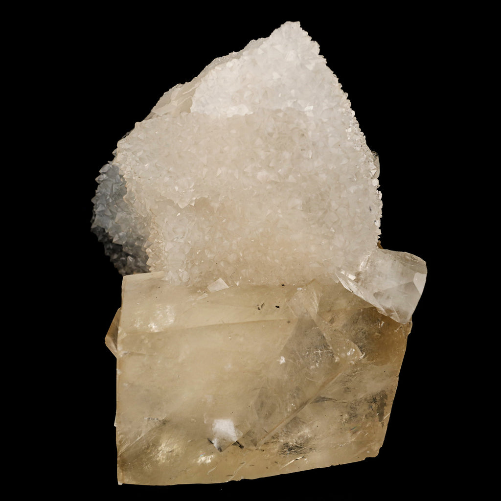 Calcite Cube with MM Quartz Natural Mineral Specimen # B 6237