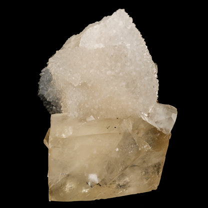 Calcite Cube with MM Quartz Natural Mineral Specimen # B 6237