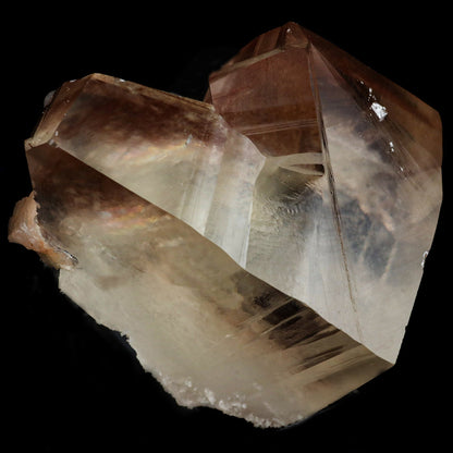 Calcite Terminated Golden Color Natural Mineral Specimen # B 6490