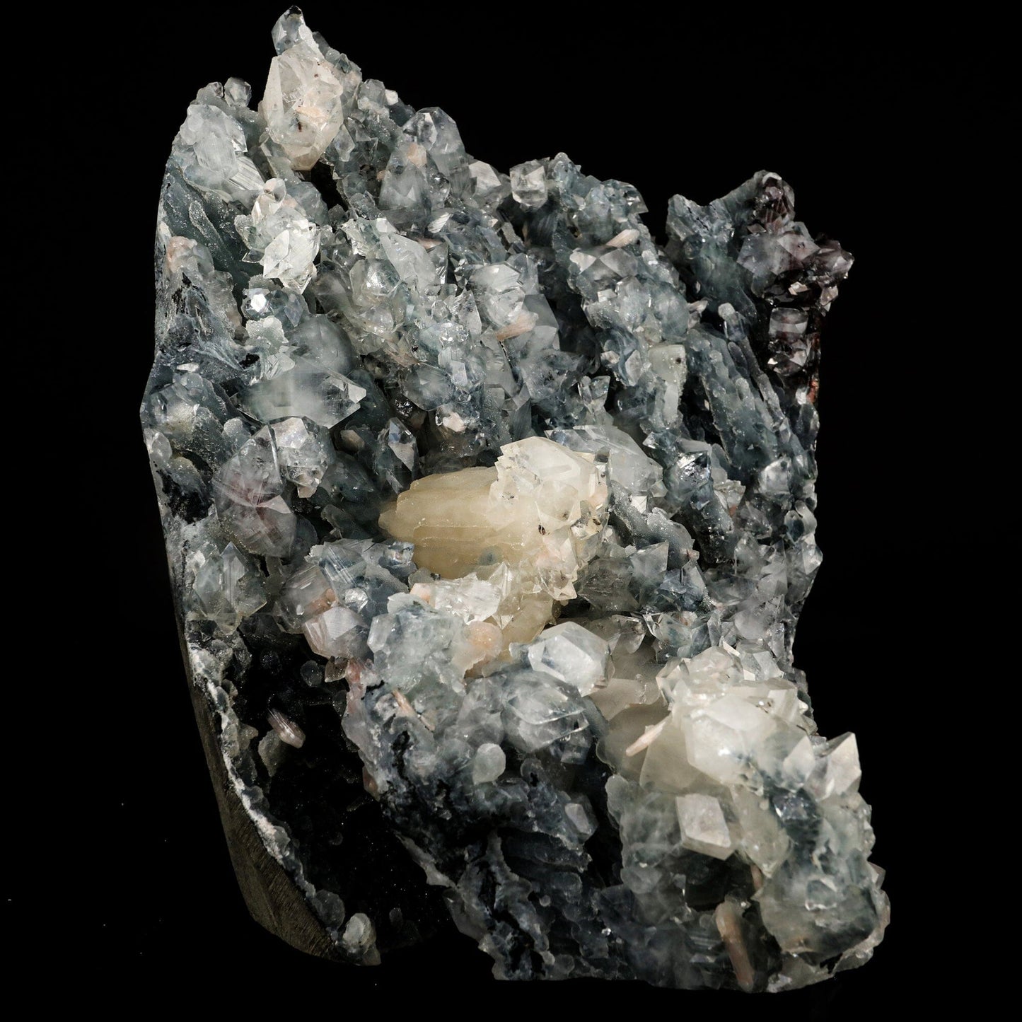Calcite with Apophyllite Self Standing Natural Mineral Specimen # B 6422