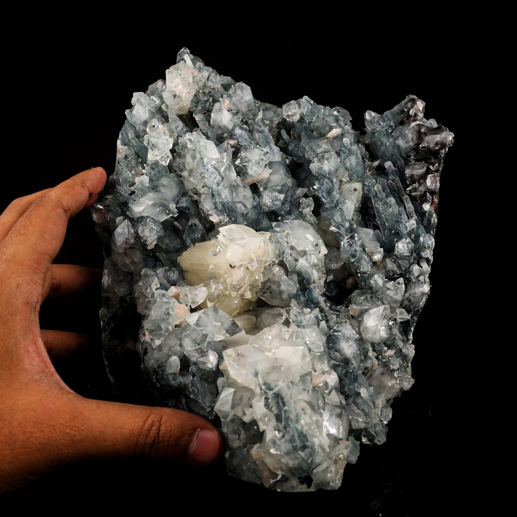 Calcite with Apophyllite Self Standing Natural Mineral Specimen # B 64 ...