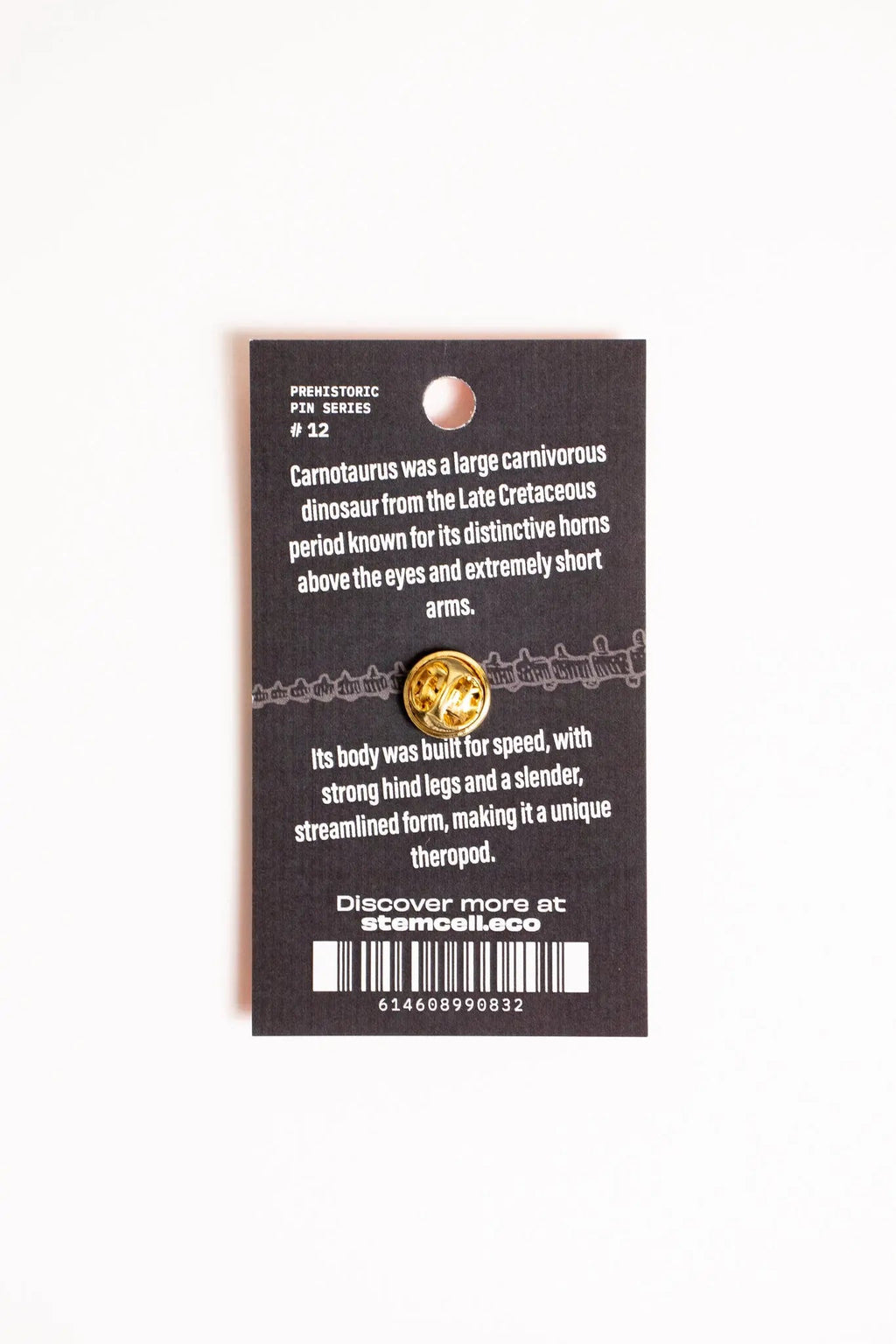 Carnotaurus Enamel Pin (Carnotaurus sastrei), Default Title at Stemcell Science Shop
