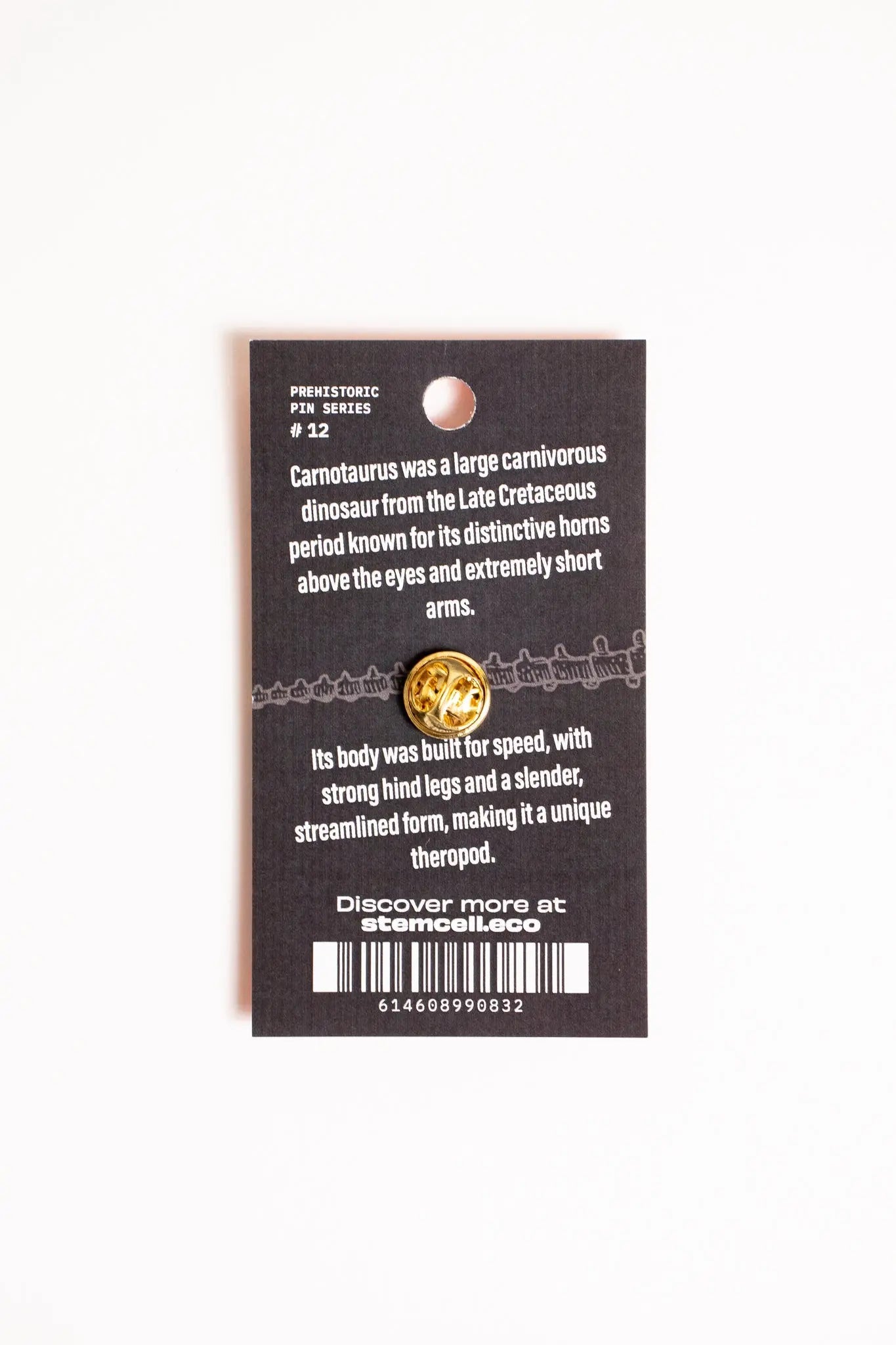 Carnotaurus Enamel Pin (Carnotaurus sastrei), Default Title at Stemcell Science Shop
