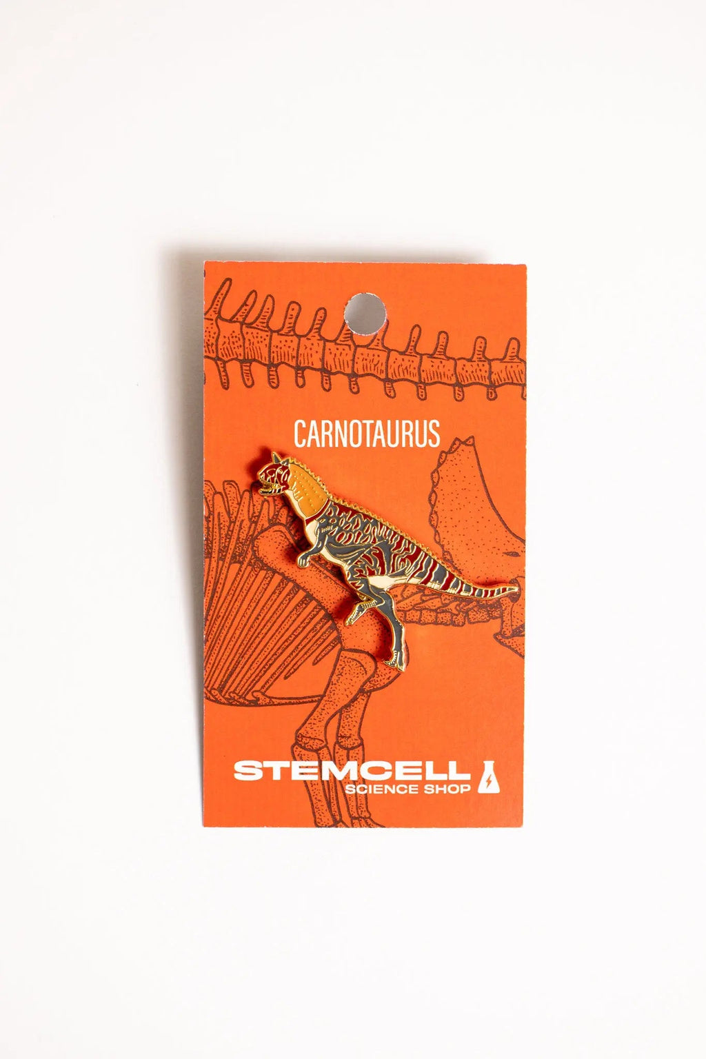 Carnotaurus Enamel Pin (Carnotaurus sastrei), Default Title at Stemcell Science Shop
