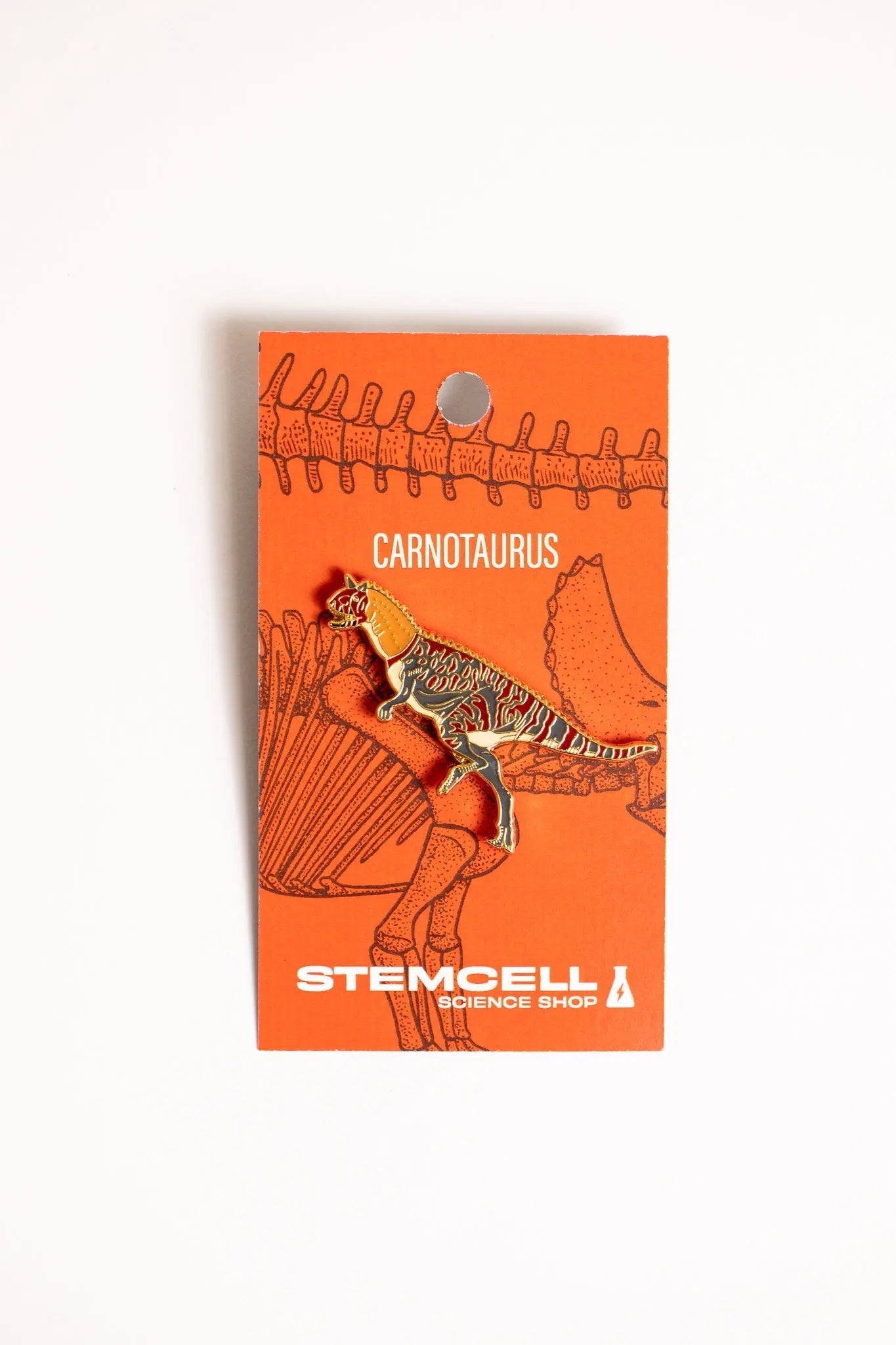 Carnotaurus Enamel Pin (Carnotaurus sastrei), Default Title at Stemcell Science Shop