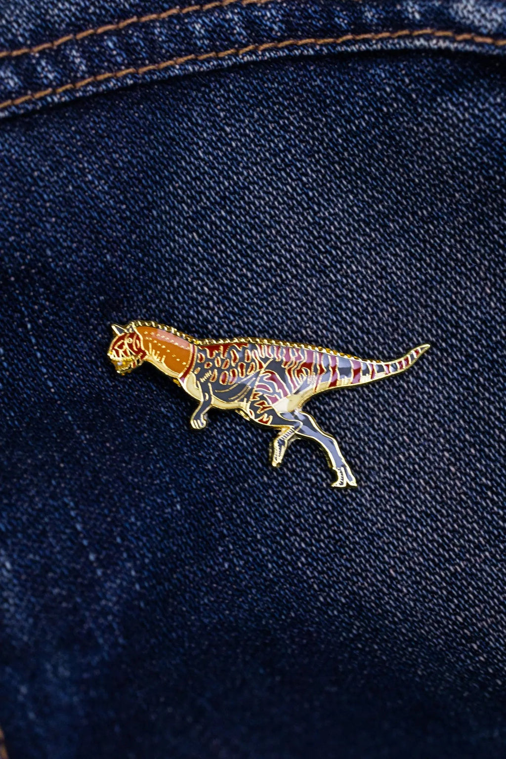 Carnotaurus Enamel Pin (Carnotaurus sastrei), Default Title at Stemcell Science Shop