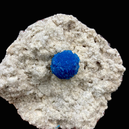 Cavansite Deep Blue on Heulandite Matrix Natural Mineral Specimen # DK183
