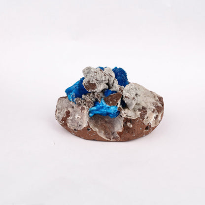 Cavansite on Heulandite (Rare Find) Free Standing Natural Mineral Specimen # B 6294