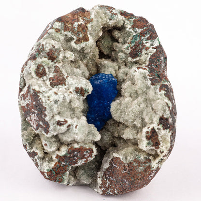 Cavansite on Heulandite (Rare Find) Free Standing Natural Mineral Specimen # B 6353