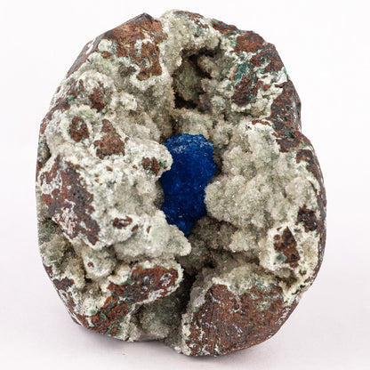 Cavansite on Heulandite (Rare Find) Free Standing Natural Mineral Specimen # B 6353