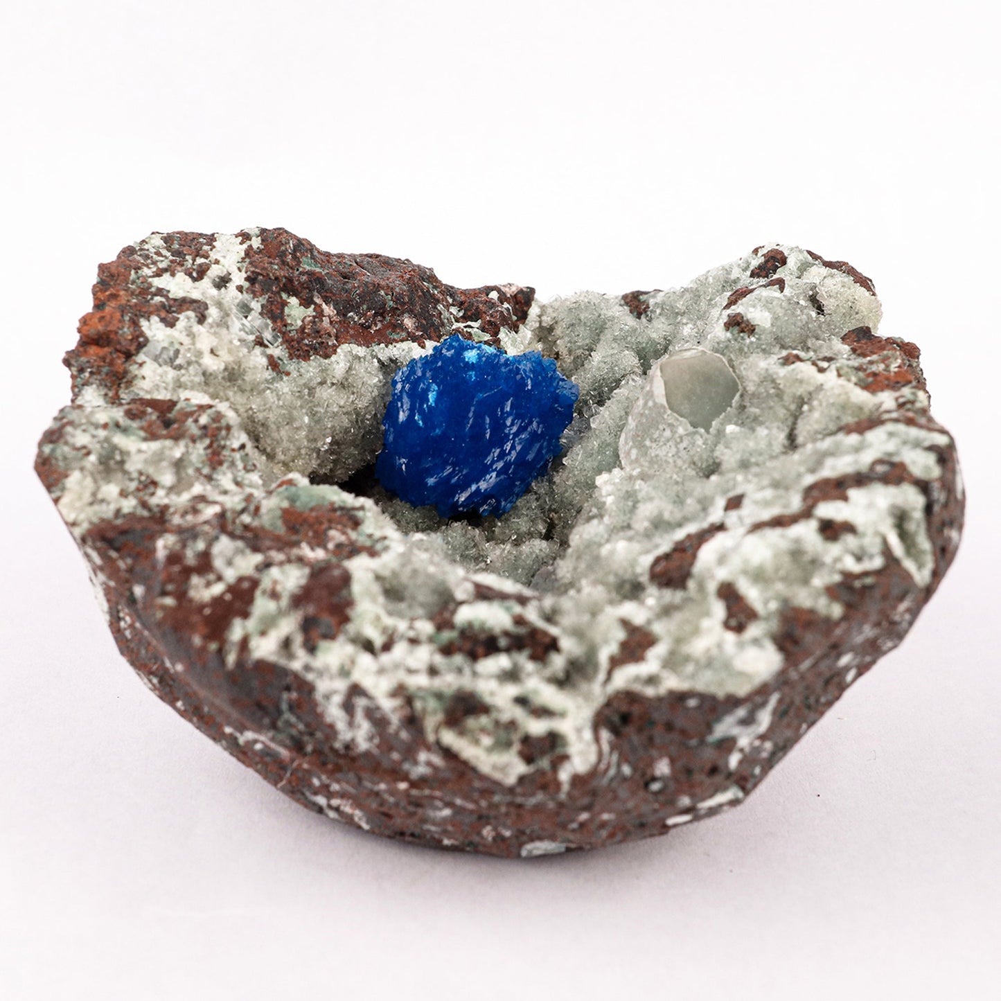Cavansite on Heulandite (Rare Find) Free Standing Natural Mineral Specimen # B 6357