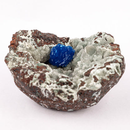 Cavansite on Heulandite (Rare Find) Free Standing Natural Mineral Specimen # B 6357