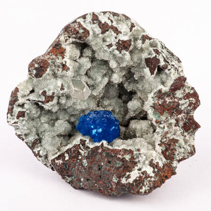 Cavansite on Heulandite (Rare Find) Free Standing Natural Mineral Specimen # B 6357
