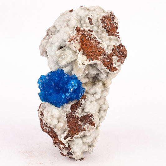 Cavansite on Heulandite (Rare Find) Natural Mineral Specimen # B 6383