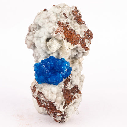 Cavansite on Heulandite (Rare Find) Natural Mineral Specimen # B 6383