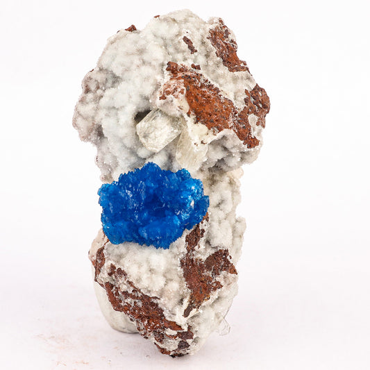 Cavansite on Heulandite (Rare Find) Natural Mineral Specimen # B 6383
