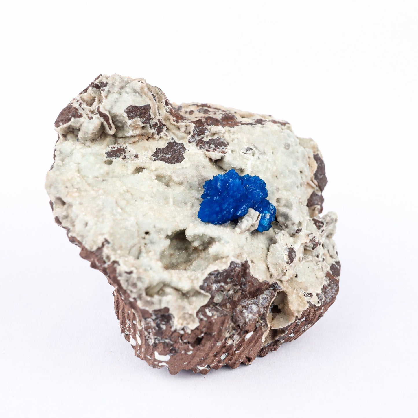 Cavansite on Heulandite (Rare Find) Natural Mineral Specimen # B 6479