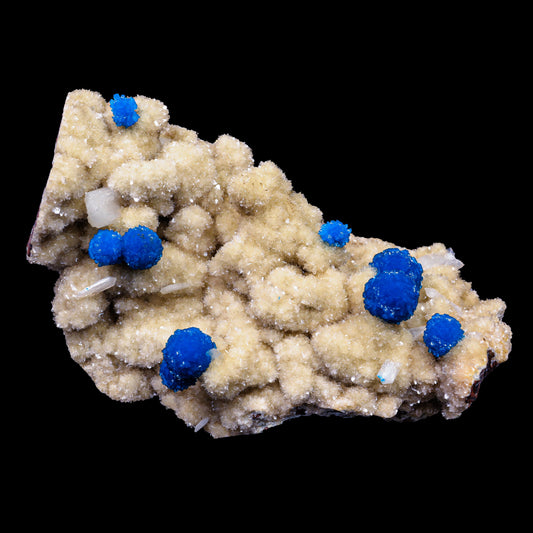 Cavansite on Heulandite (Rare Find) Natural Mineral Specimen # B 6909 (usa)