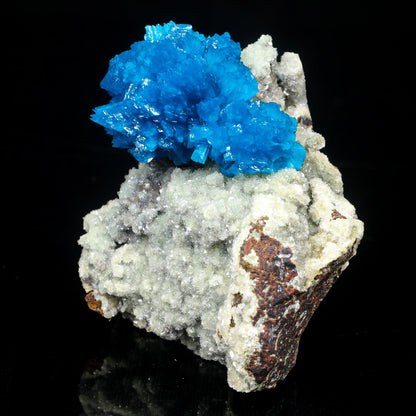 Cavansite on Heulandite Rare Natural Mineral Specimen