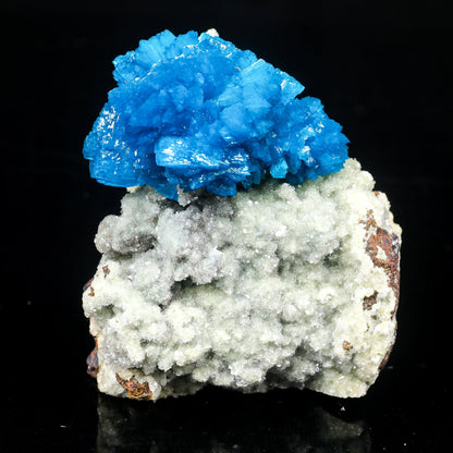 Cavansite on Heulandite Rare Natural Mineral Specimen