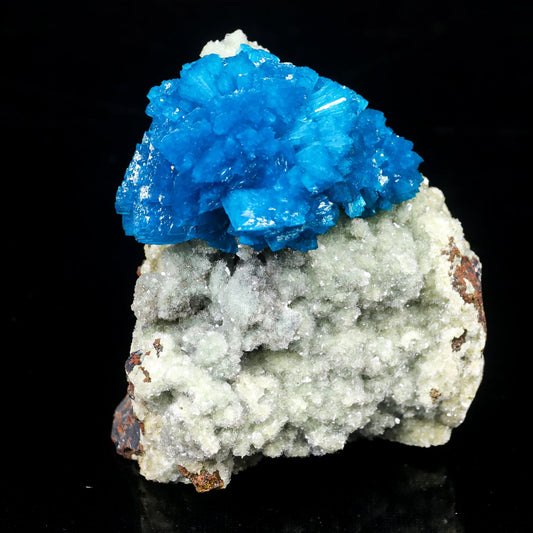Cavansite on Heulandite Rare Natural Mineral Specimen