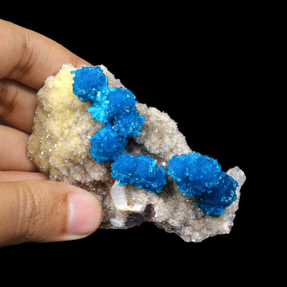 Cavansite on Heulandite (Rare Find) Natural Mineral Specimen USA # B 6926
