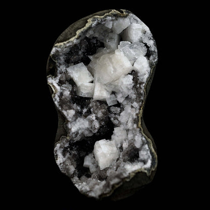 Chabazite Pesudeo Crystals inside Chalcedony Vug Natural Mineral Specimen  # B 4661