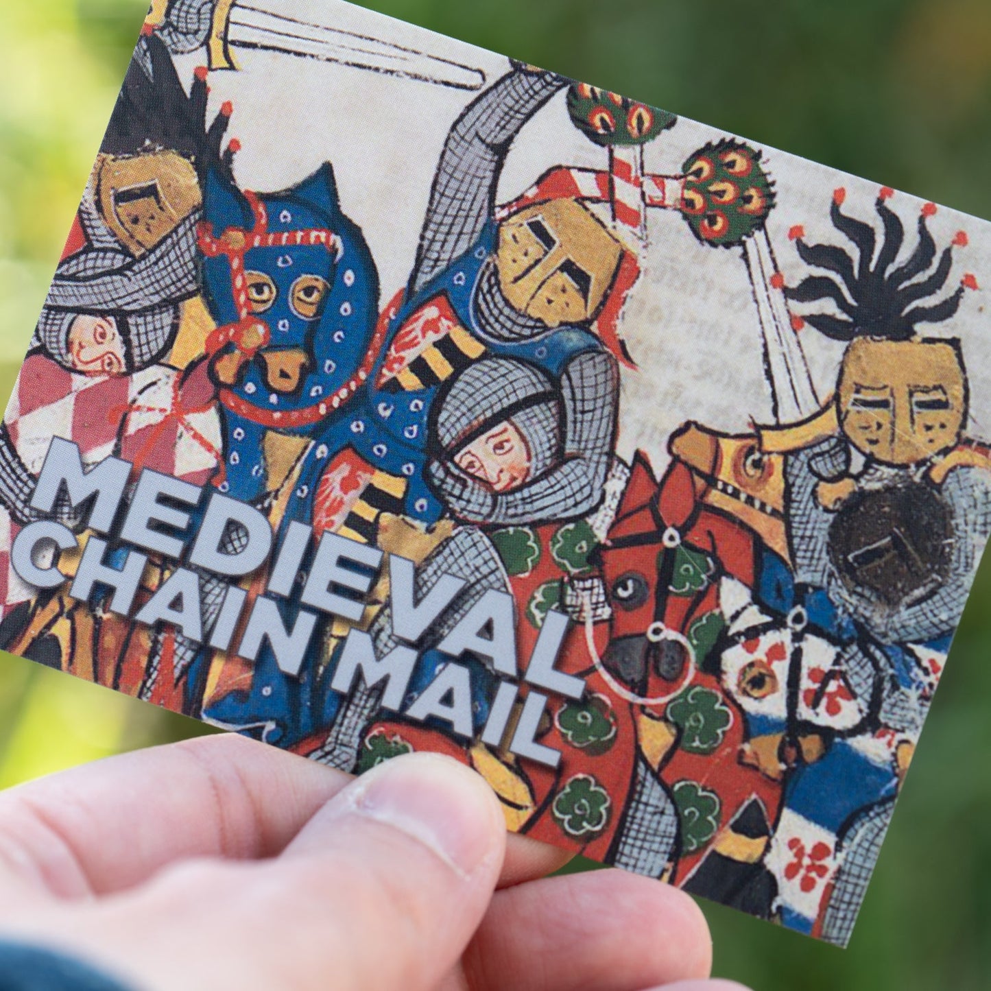 Medieval Chain Mail Ring - Display Card