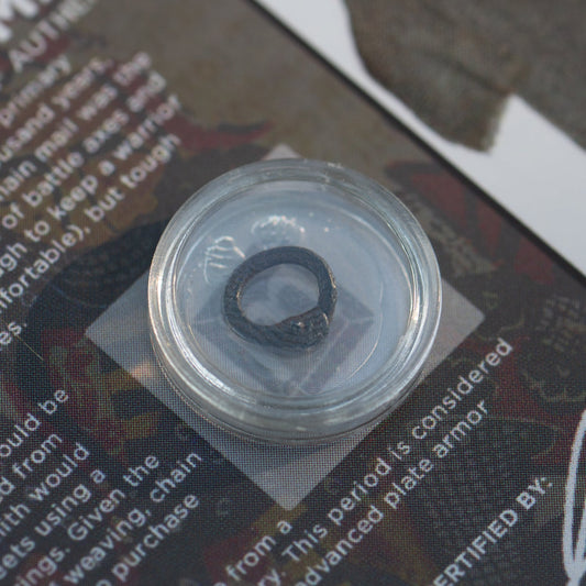 Medieval Chain Mail Ring - Display Card