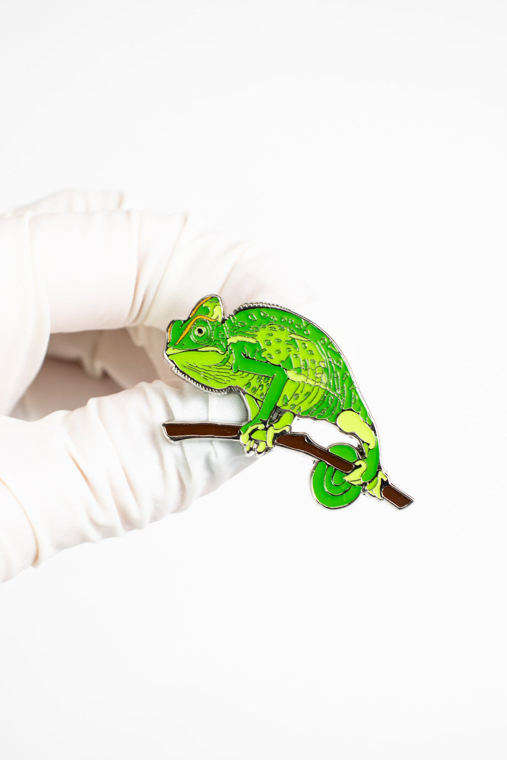 Chameleon Enamel Pin (Chamaeleonidae), Default Title at Stemcell Science Shop