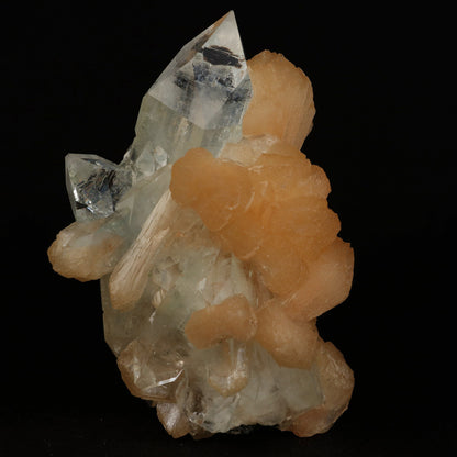 Clear Apophyllite With Stilbite Natural Mineral Specimen  # B 5079