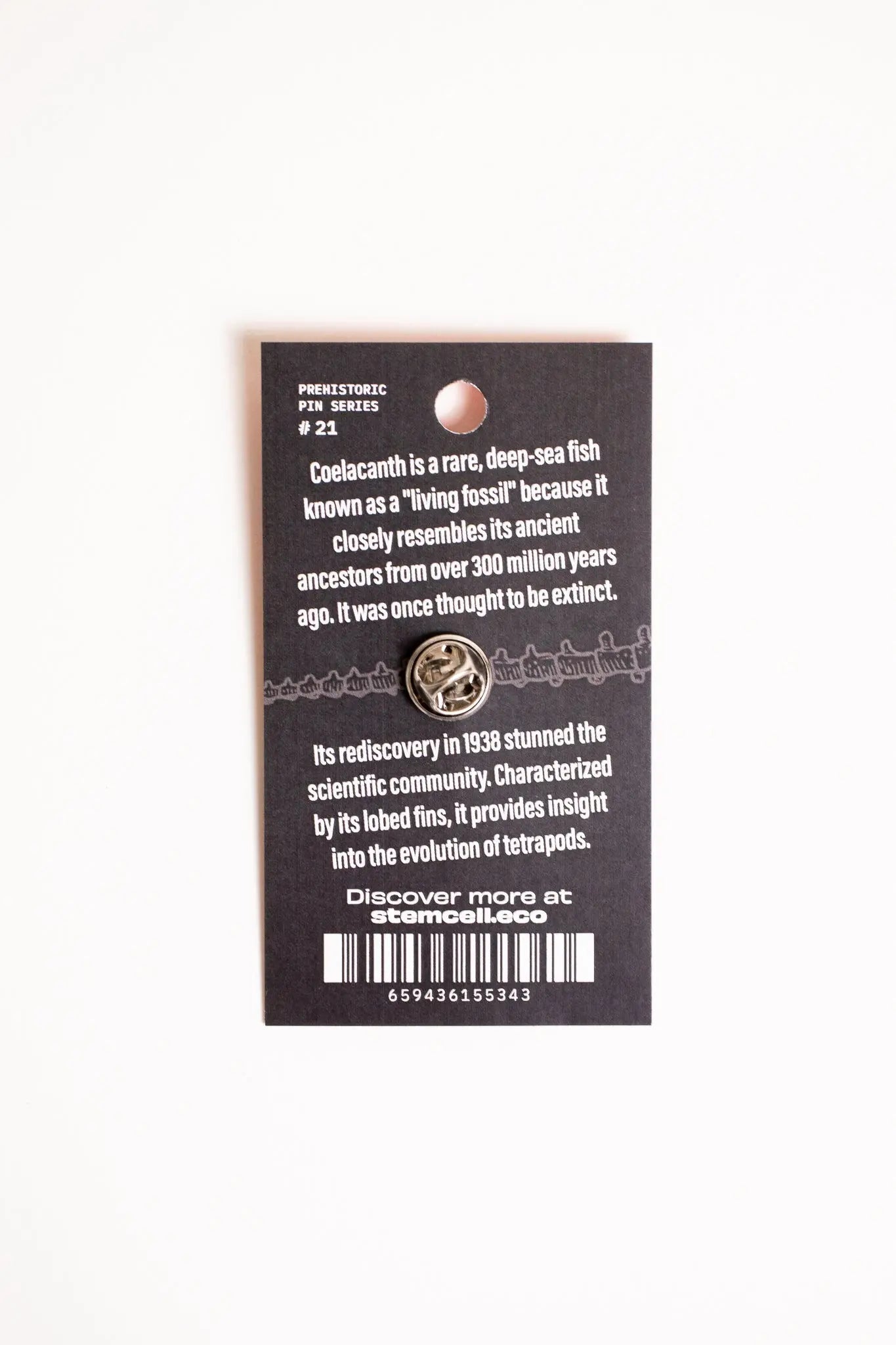 Coelacanth Enamel Pin (Coelacanthiformes), Default Title at Stemcell Science Shop