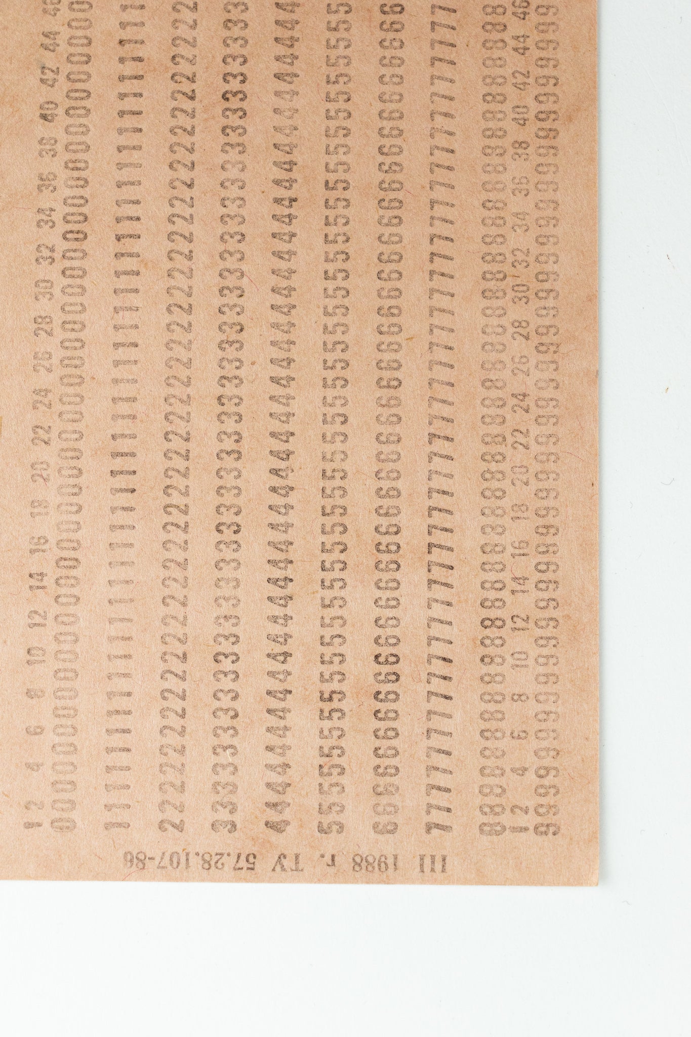 Computer Punch Card Historic Artifacts Stemcell Science Shop