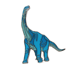 Argentinosaurus Enamel Pin (Argentinosaurus huinculensis) - Stemcell Science Shop