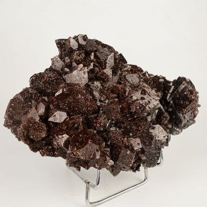 Dark Chocolate Marshy Apophyllite Free Standing dual Side Natural Mineral Specimen # B 6446