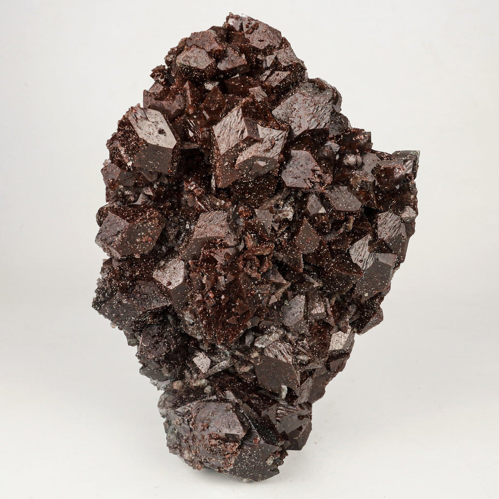 Dark Chocolate Marshy Apophyllite Free Standing dual Side Natural Mineral Specimen # B 6446