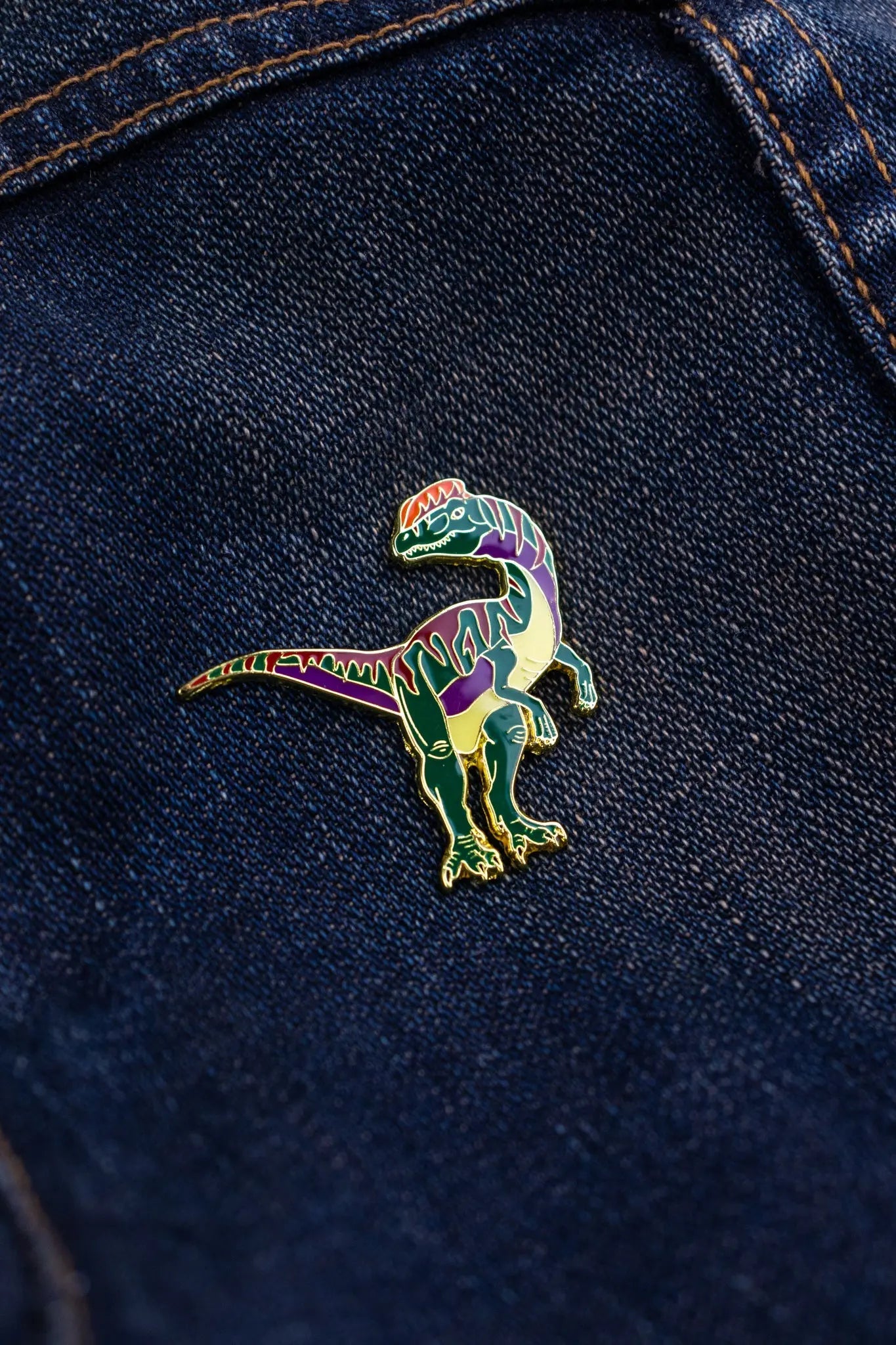 Dilophosaurus Enamel Pin (Dilophosaurus wetherilli), Default Title at Stemcell Science Shop