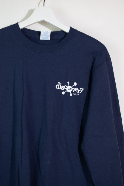 Discovery Lab Long Sleeve Tee - Navy Apparel Stemcell Science Shop